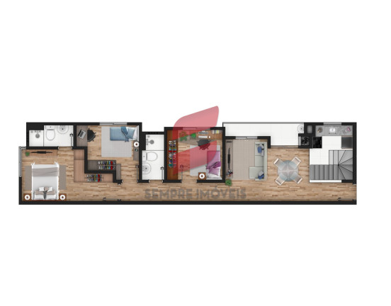 Imagem Apartamento com 3 Quartos à Venda, 77 m² em Centro - Pinhais Imagem Apartamento com 3 Quartos à Venda, 77 m² em Centro - Pinhais