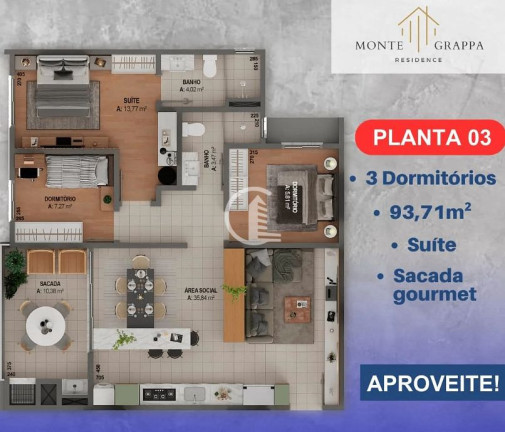 Imagem Apartamento com 2 Quartos à Venda, 75 m² em Pio X - Caxias Do Sul