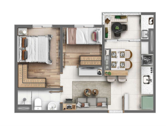 Imagem Imóvel com 1 Quarto à Venda, 25 m² em Vila Carmosina - São Paulo