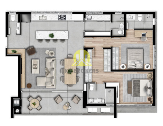 Imagem Apartamento com 2 Quartos à Venda, 153 m² em Batel - Curitiba Imagem Apartamento com 2 Quartos à Venda, 153 m² em Batel - Curitiba