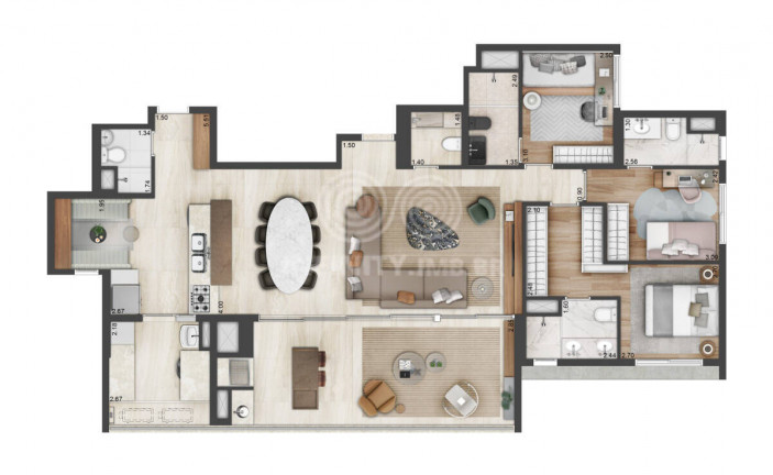Imagem Apartamento com 4 Quartos à Venda, 145 m² em Campo Belo - São Paulo