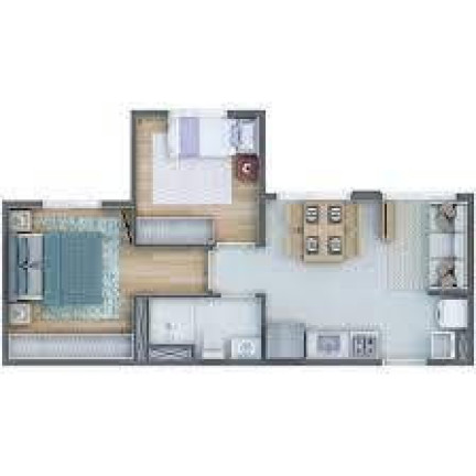 Imagem Apartamento com 2 Quartos à Venda, 39 m² em Vila Sul Americana - Carapicuíba