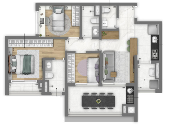 Imagem Apartamento com 2 Quartos à Venda, 76 m² em Vila Clementino - São Paulo