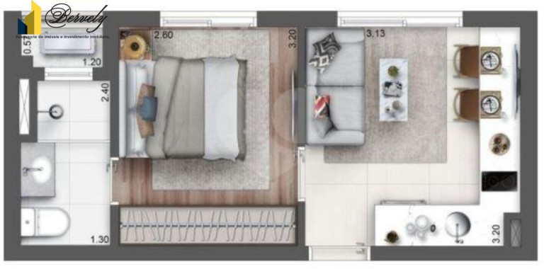 Imagem Apartamento com 2 Quartos à Venda, 46 m² em Santo Amaro - São Paulo
