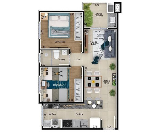 Imagem Apartamento com 2 Quartos à Venda, 48 m² em Vila Carvalho - Sorocaba Imagem Apartamento com 2 Quartos à Venda, 48 m² em Vila Carvalho - Sorocaba