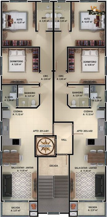 Imagem Apartamento com 2 Quartos à Venda, 72 m² em Centro - Navegantes Imagem Apartamento com 2 Quartos à Venda, 72 m² em Centro - Navegantes