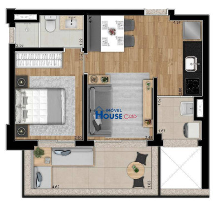 Imagem Apartamento com 1 Quarto à Venda, 48 m² em Pinheiros - São Paulo Imagem Apartamento com 1 Quarto à Venda, 48 m² em Pinheiros - São Paulo