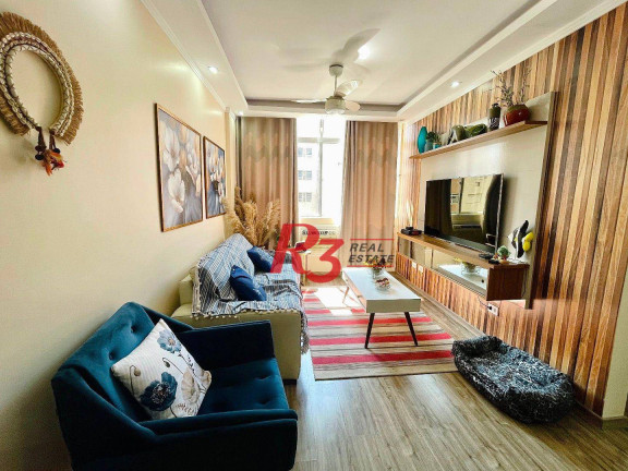 Apartamento com 2 Quartos à Venda, 65 m² em Gonzaga - Santos