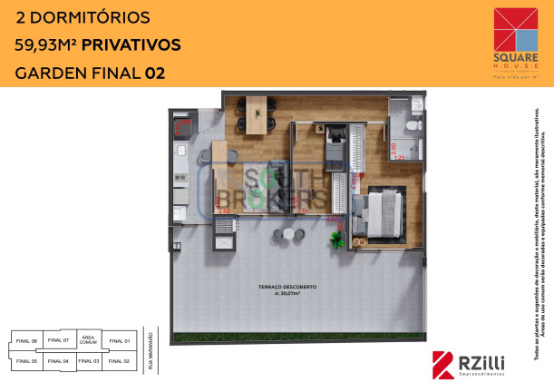 Imagem Apartamento com 2 Quartos à Venda, em água Verde - Curitiba Imagem Apartamento com 2 Quartos à Venda, em água Verde - Curitiba