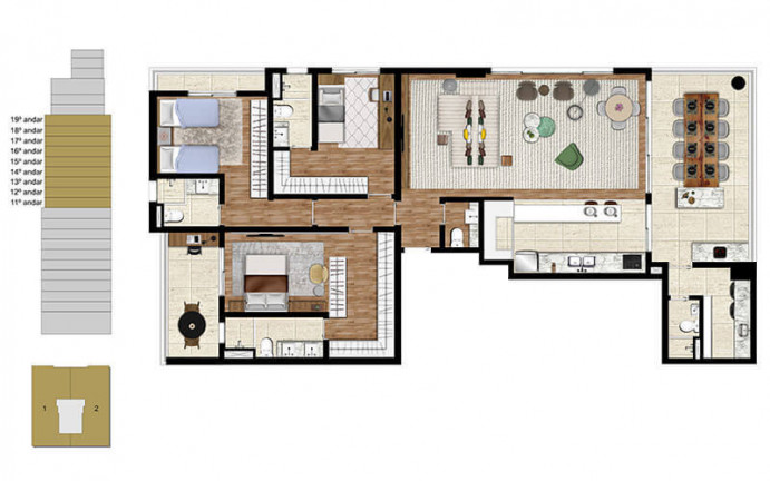 Imagem Apartamento com 2 Quartos à Venda, 167 m² em Pinheiros - São Paulo