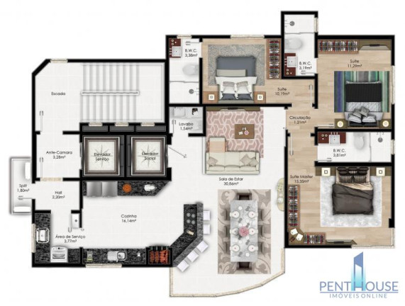 Imagem Apartamento com 3 Quartos à Venda, 118 m² em Centro - Balneário Camboriú Imagem Apartamento com 3 Quartos à Venda, 118 m² em Centro - Balneário Camboriú