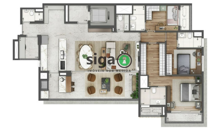 Imagem Apartamento com 4 Quartos à Venda, 180 m² em Alto De Pinheiros - São Paulo Imagem Apartamento com 4 Quartos à Venda, 180 m² em Alto De Pinheiros - São Paulo