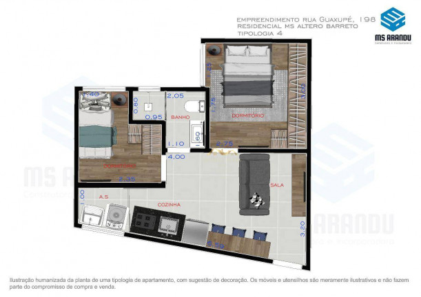 Imagem Apartamento com 2 Quartos à Venda, 45 m² em Anália Franco - São Paulo