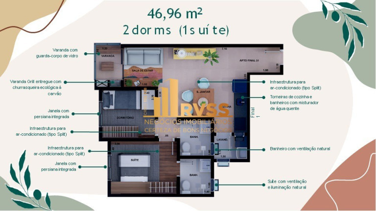 Imagem Apartamento com 2 Quartos à Venda, 46 m² em Campestre - Santo André Imagem Apartamento com 2 Quartos à Venda, 46 m² em Campestre - Santo André