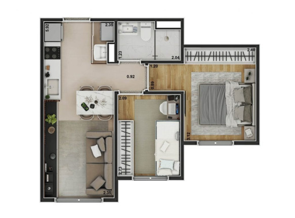 Imagem Imóvel com 2 Quartos à Venda, 36 m² em Jardim Ana Maria - São Paulo