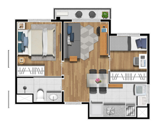 Imagem Apartamento com 2 Quartos à Venda, 35 m² em Jardim Avelino - São Paulo