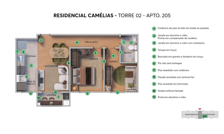 Imagem Apartamento com 2 Quartos à Venda, 36 m² em Pinheirinho - Curitiba Imagem Apartamento com 2 Quartos à Venda, 36 m² em Pinheirinho - Curitiba
