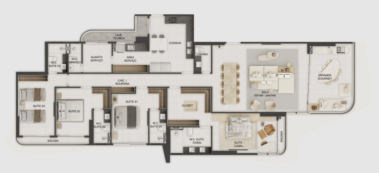 Imagem Apartamento com 4 Quartos à Venda, 214 m² em Altiplano Cabo Branco - João Pessoa Imagem Apartamento com 4 Quartos à Venda, 214 m² em Altiplano Cabo Branco - João Pessoa