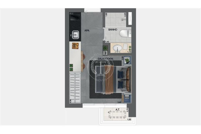 Imagem Apartamento com 1 Quarto à Venda, 21 m² em Paraíso - São Paulo
