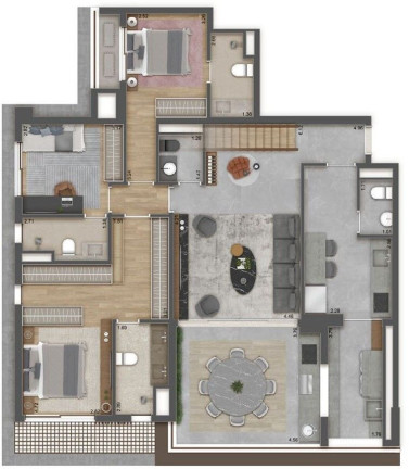 Apartamento com 3 Quartos à Venda, 184 m² em Bela Vista - São Paulo