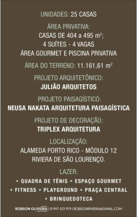 Imagem Casa com 4 Quartos à Venda, 404 m² em Riviera De São Lourenço - Bertioga