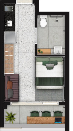 Imagem Apartamento com 1 Quarto à Venda, 27 m² em Moema - São Paulo