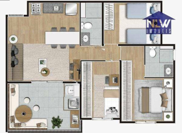 Imagem Apartamento com 3 Quartos à Venda, 69 m² em Campo Belo - São Paulo