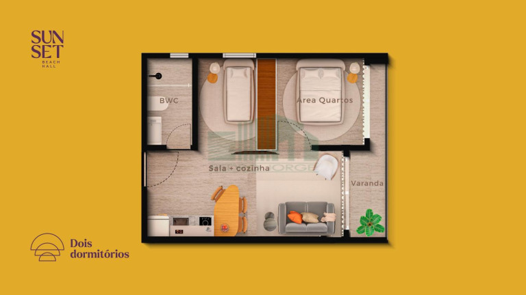 Imagem Apartamento com 1 Quarto à Venda, 21 m² em Praia Dos Carneiros - Tamandaré Imagem Apartamento com 1 Quarto à Venda, 21 m² em Praia Dos Carneiros - Tamandaré