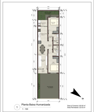 Imagem Casa com 2 Quartos à Venda, 60 m² em Santos Dumont - Cascavel