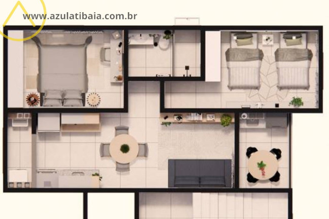 Imagem Apartamento com 2 Quartos à Venda, 54 m² em Nova Cerejeiras - Atibaia