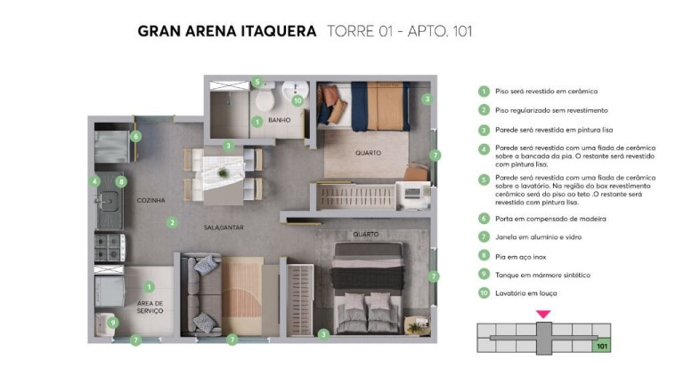 Imagem Apartamento com 2 Quartos à Venda, 33 m² em Vila Carmosina - São Paulo Imagem Apartamento com 2 Quartos à Venda, 33 m² em Vila Carmosina - São Paulo