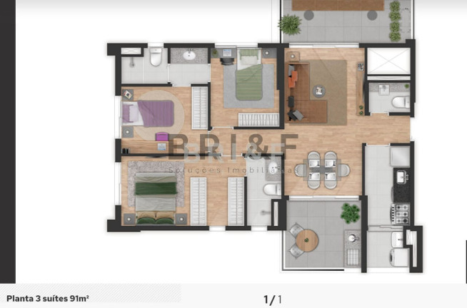 Imagem Apartamento com 3 Quartos à Venda, 91 m² em Jardim Das Acacias - São Paulo