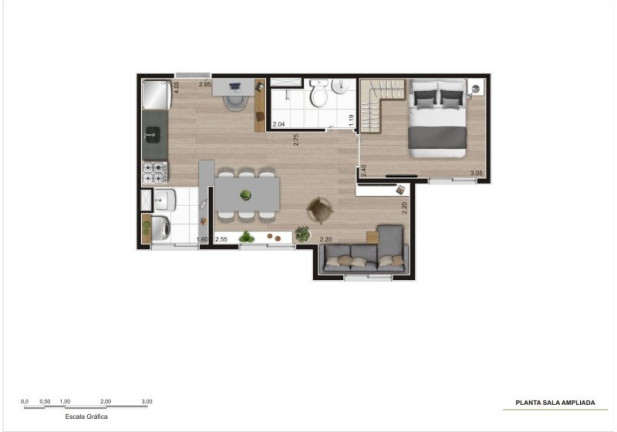 Imagem Apartamento com 2 Quartos à Venda, 35 m² em Parque Vitória - São Paulo