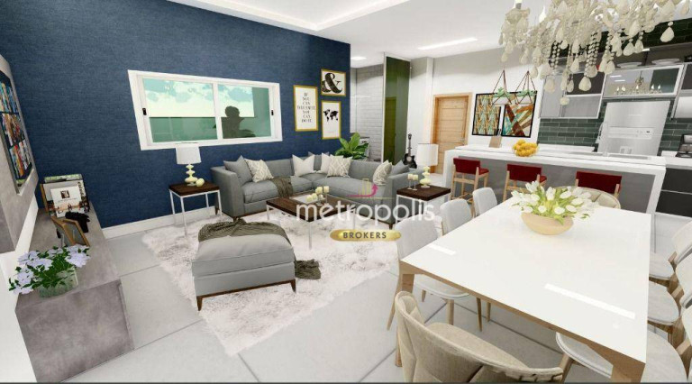 Imagem Apartamento com 3 Quartos à Venda, 98 m² em Parque Das Nações - Santo André