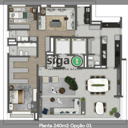 Imagem Apartamento com 2 Quartos à Venda, 240 m² em Ibirapuera - São Paulo Imagem Apartamento com 2 Quartos à Venda, 240 m² em Ibirapuera - São Paulo