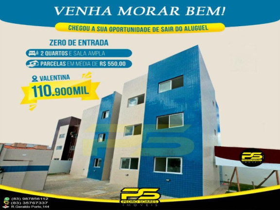 Apartamento com 2 Quartos à Venda, 48 m² em Gramame - João Pessoa