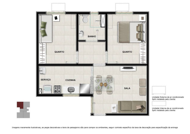 Imagem Imóvel com 2 Quartos à Venda, 42 m² em Bengui - Belém