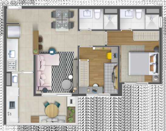 Imagem Apartamento com 2 Quartos à Venda, 60 m² em Butantã - São Paulo