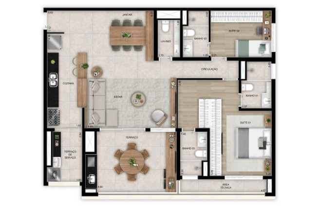 Apartamento com 3 Quartos à Venda, 97 m² em Tatuapé - São Paulo