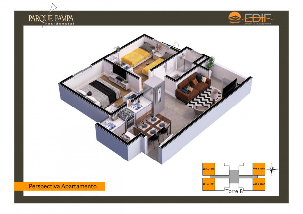 Imagem Apartamento com 2 Quartos à Venda, 59 m² em Interlagos - Caxias Do Sul Imagem Apartamento com 2 Quartos à Venda, 59 m² em Interlagos - Caxias Do Sul