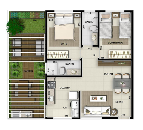 Imagem Apartamento com 2 Quartos à Venda, 41 m² em Palmital - Lagoa Santa