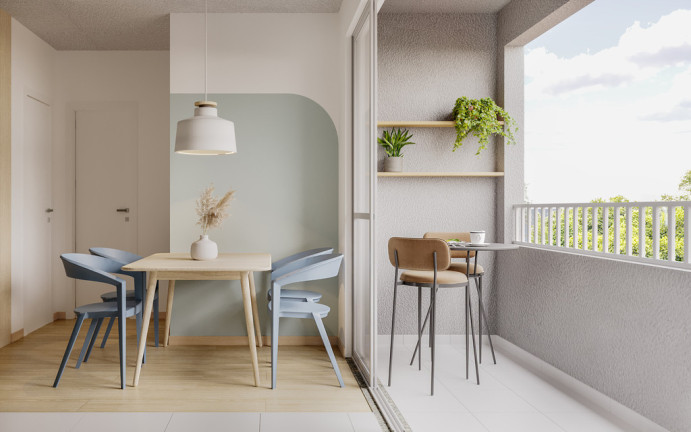 Imagem Apartamento com 2 Quartos à Venda, 49 m² em Restinga Seca - Almirante Tamandaré