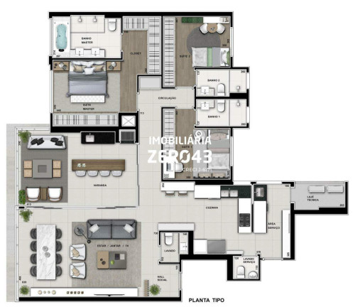 Imagem Apartamento com 3 Quartos à Venda, 181 m² em Gleba Fazenda Palhano - Londrina Imagem Apartamento com 3 Quartos à Venda, 181 m² em Gleba Fazenda Palhano - Londrina