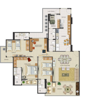 Imagem Apartamento com 3 Quartos à Venda, 162 m² em Aldeota - Fortaleza Imagem Apartamento com 3 Quartos à Venda, 162 m² em Aldeota - Fortaleza