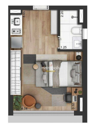 Imagem Studio com 1 Quarto à Venda, 25 m² em Vila Clementino - São Paulo Imagem Studio com 1 Quarto à Venda, 25 m² em Vila Clementino - São Paulo