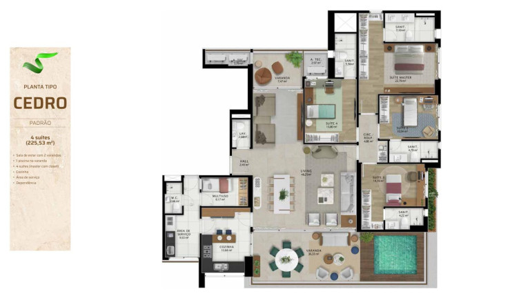 Imagem Apartamento com 4 Quartos à Venda, 225 m² em Horto Florestal - Salvador Imagem Apartamento com 4 Quartos à Venda, 225 m² em Horto Florestal - Salvador