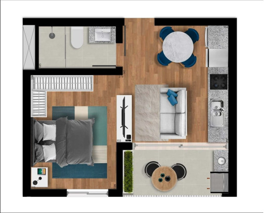 Imagem Imóvel com 1 Quarto à Venda, 29 m² em Capão Raso - Curitiba