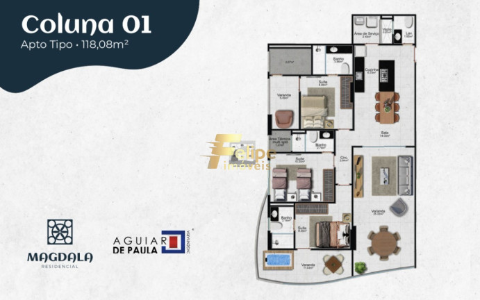 Imagem Imóvel com 3 Quartos à Venda, 118 m² em Enseada Azul - Guarapari Imagem Imóvel com 3 Quartos à Venda, 118 m² em Enseada Azul - Guarapari