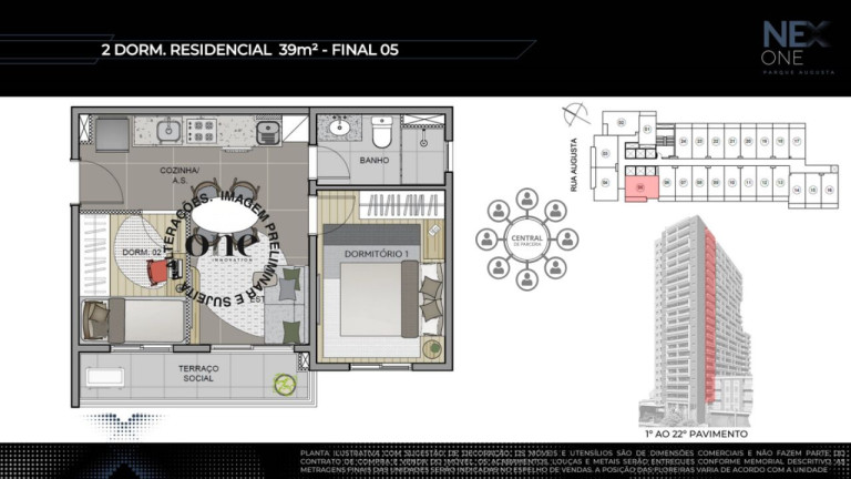 Imagem Apartamento com 2 Quartos à Venda, 39 m² em Consolação - São Paulo Imagem Apartamento com 2 Quartos à Venda, 39 m² em Consolação - São Paulo