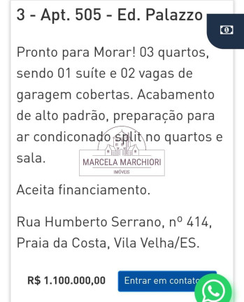 Imagem Apartamento com 3 Quartos à Venda, 115 m² em Praia Da Costa - Vila Velha Imagem Apartamento com 3 Quartos à Venda, 115 m² em Praia Da Costa - Vila Velha